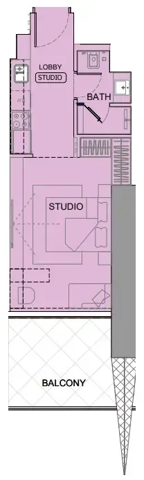 0 bedroom layout