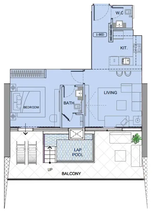 1 bedroom layout