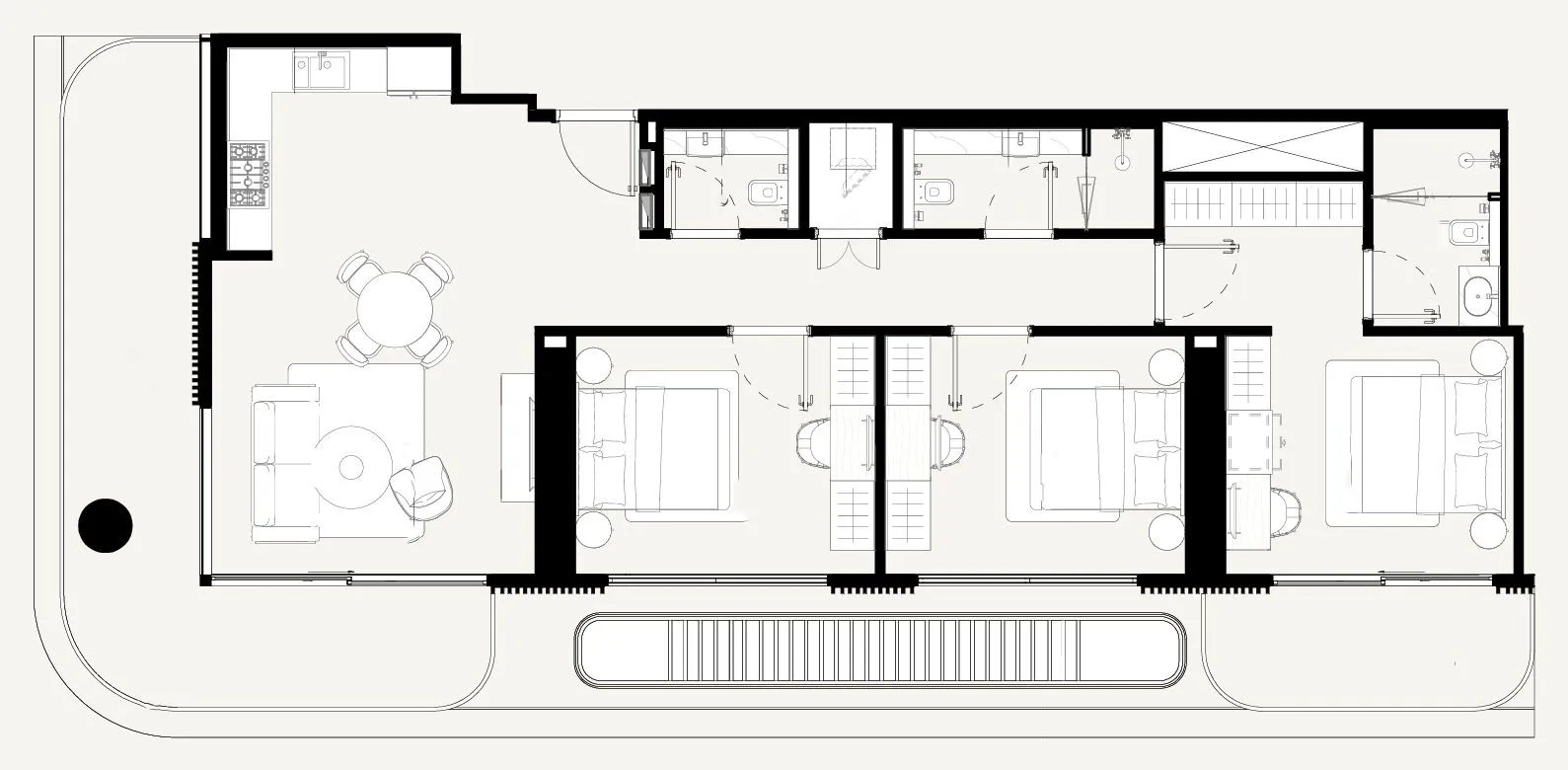 3 bedroom layout