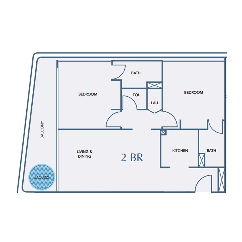 2 bedroom layout