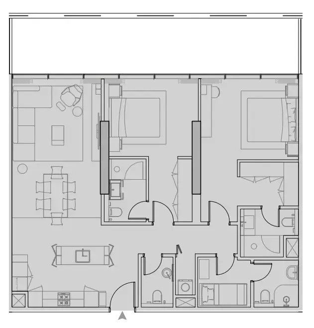 2 bedroom layout