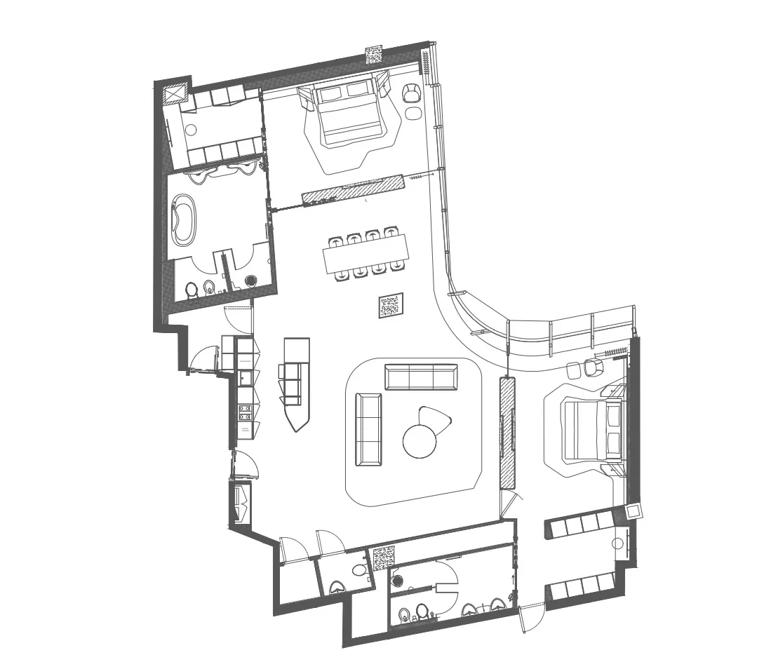 2 bedroom layout