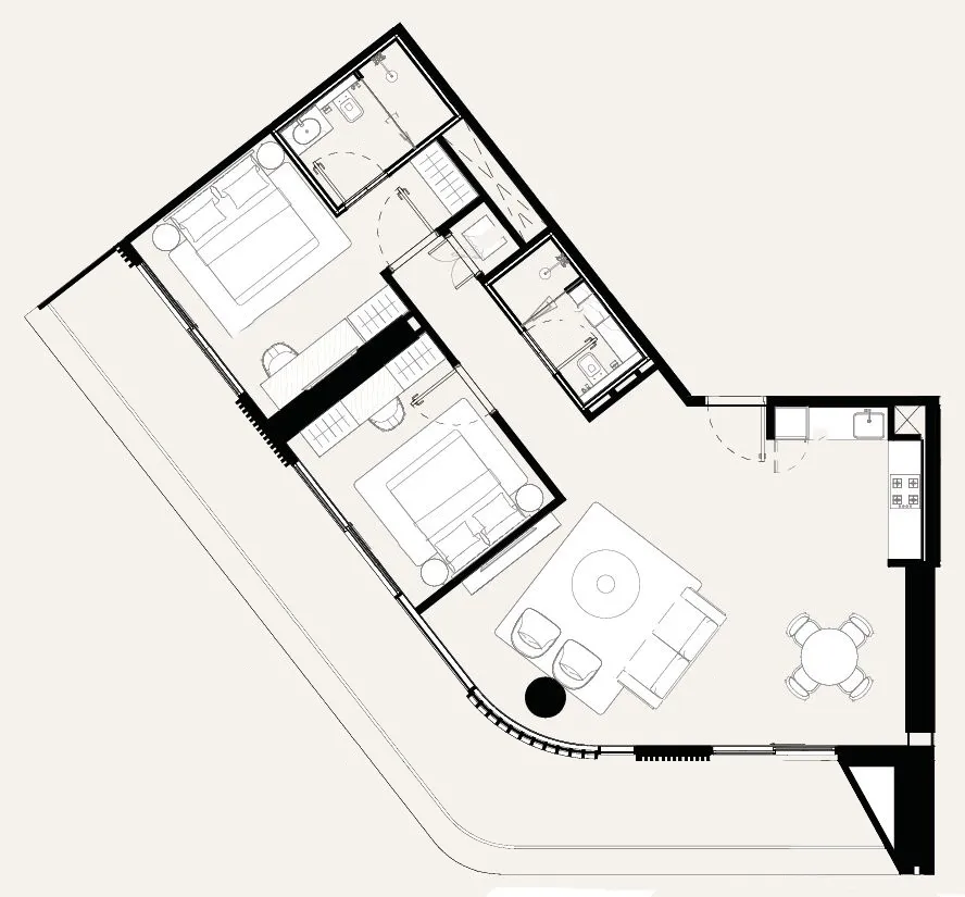 2 bedroom layout
