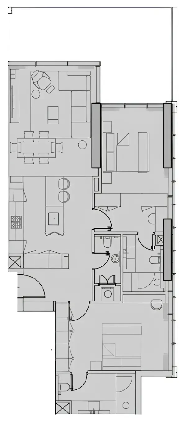 2 bedroom layout