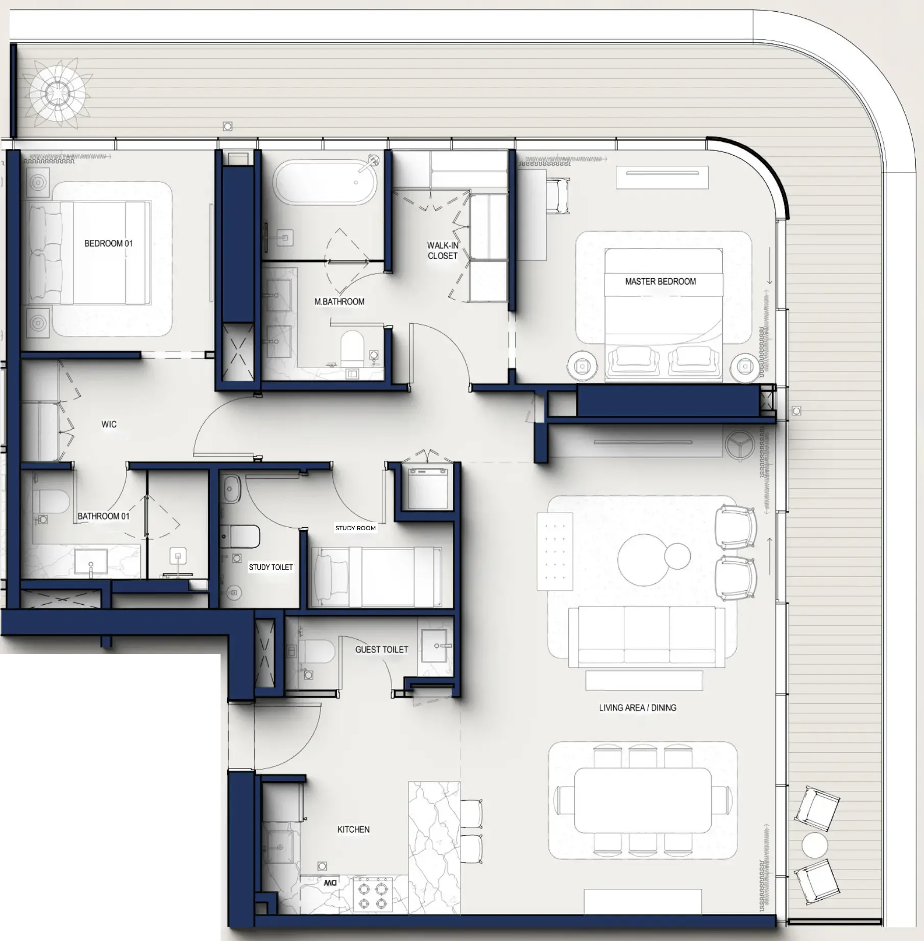 2 bedroom layout