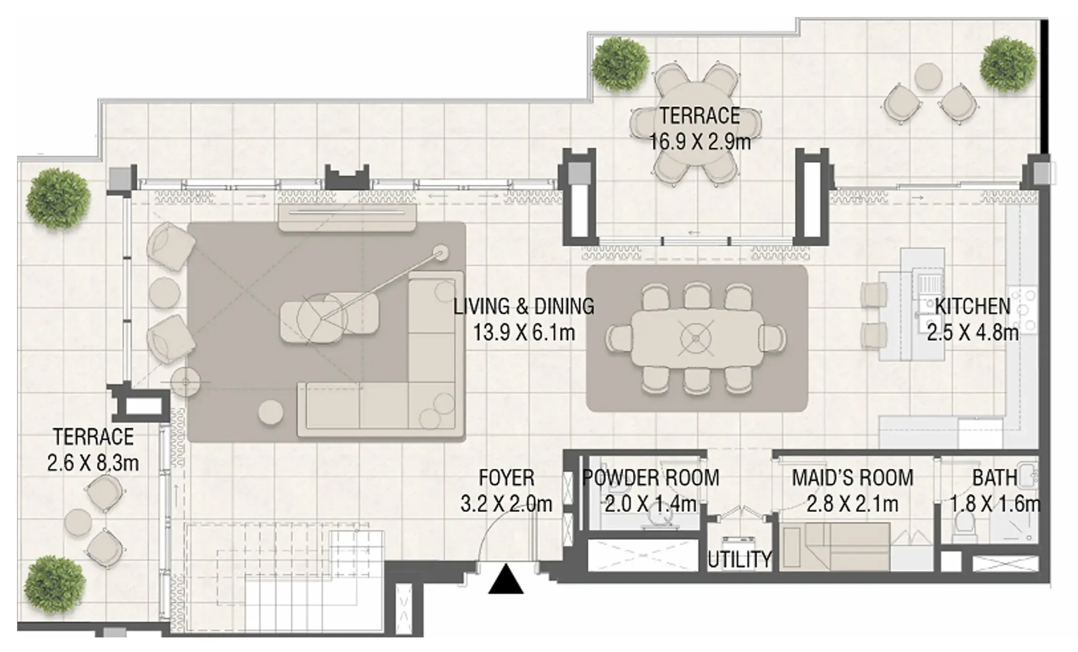 3 bedroom layout