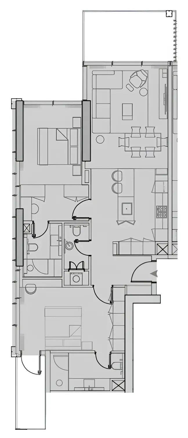 2 bedroom layout