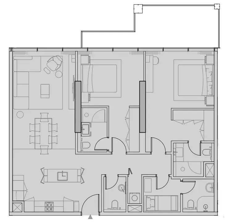 2 bedroom layout