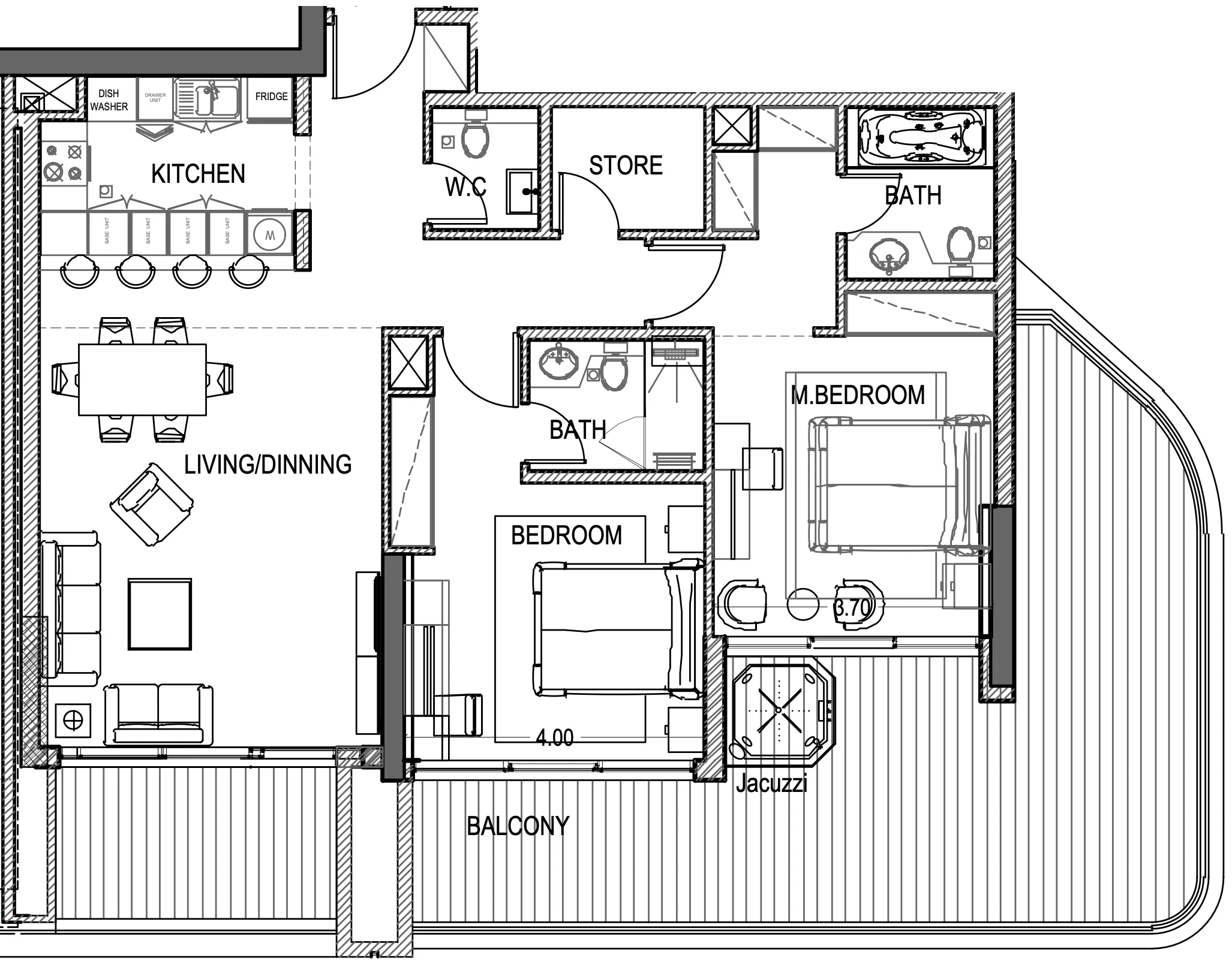 2 bedroom layout