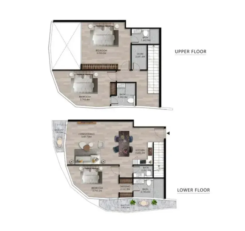 3 bedroom layout