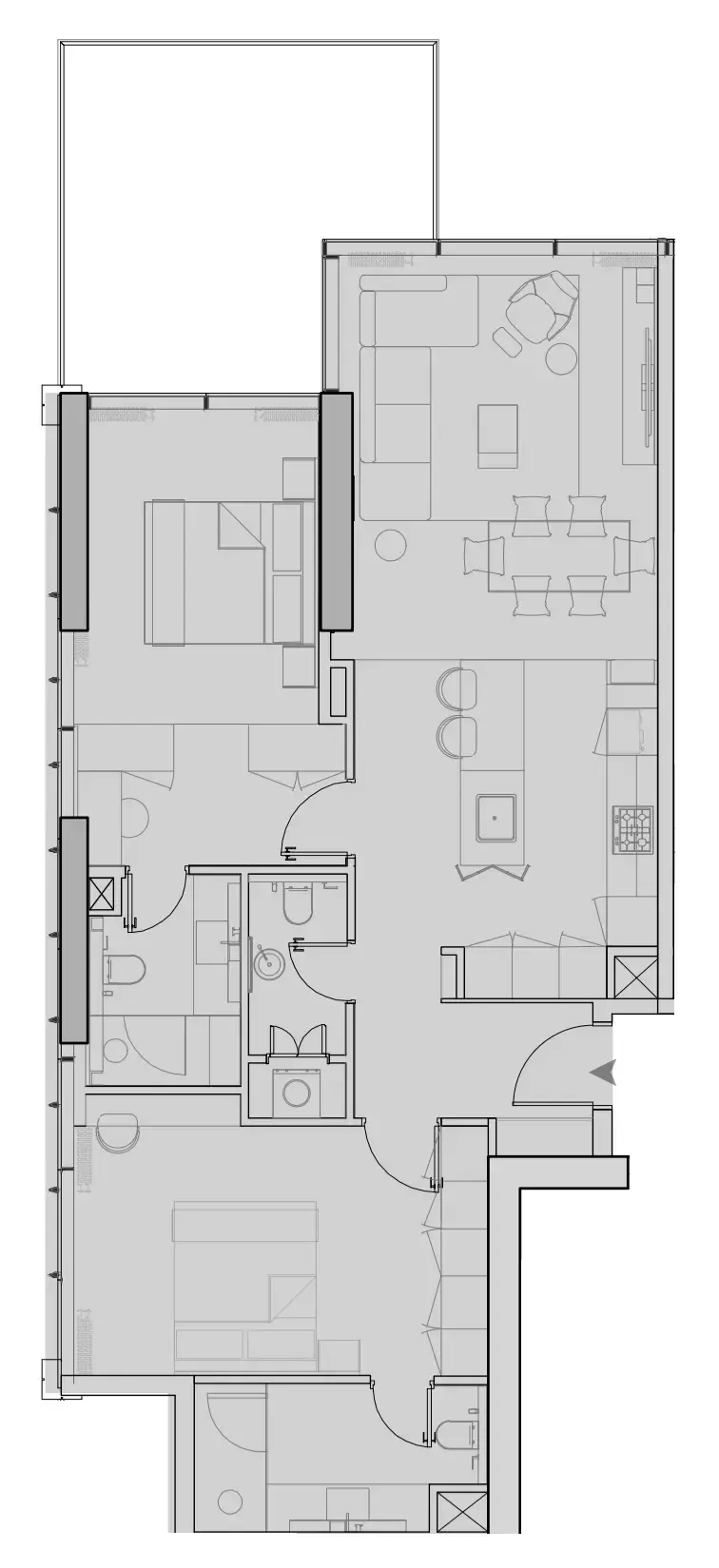 2 bedroom layout