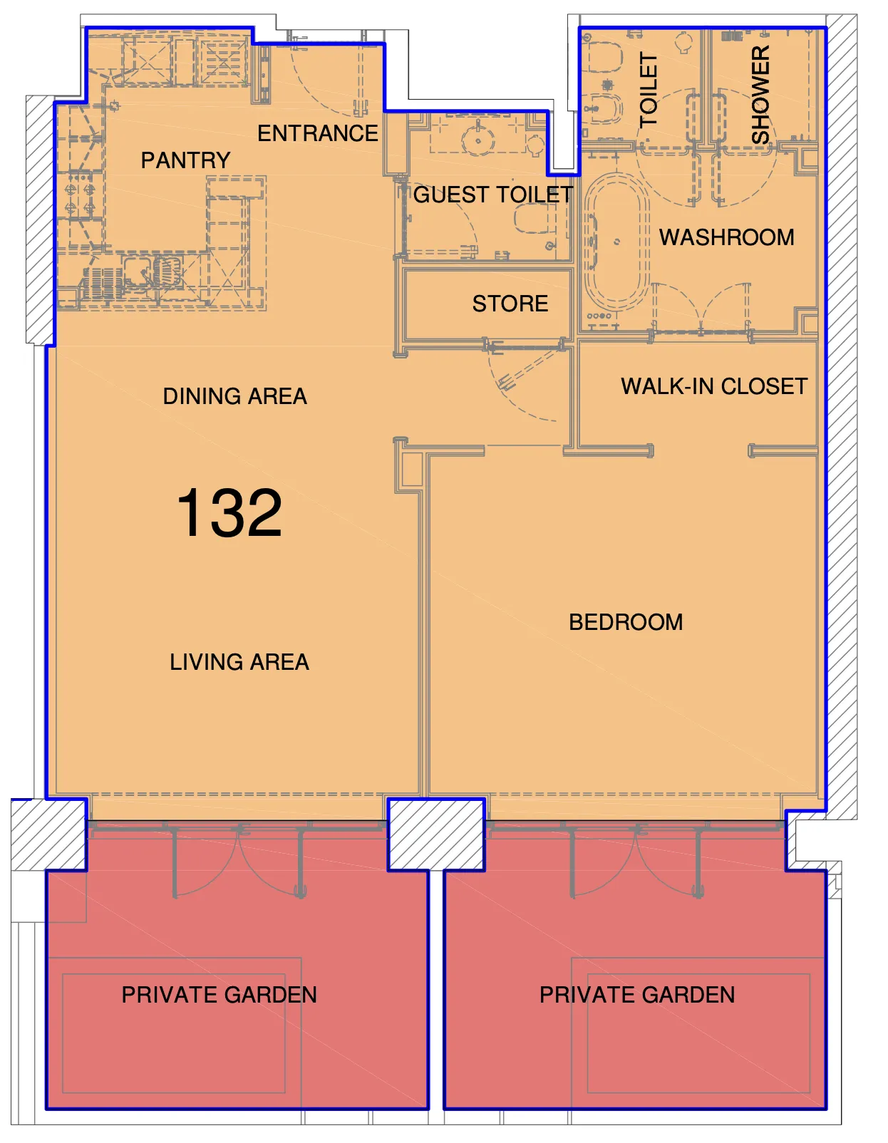 1 bedroom layout