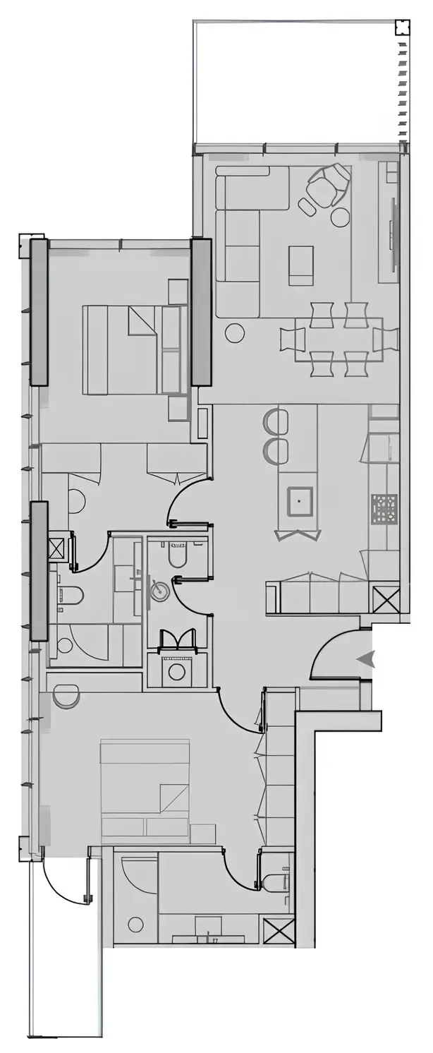 2 bedroom layout