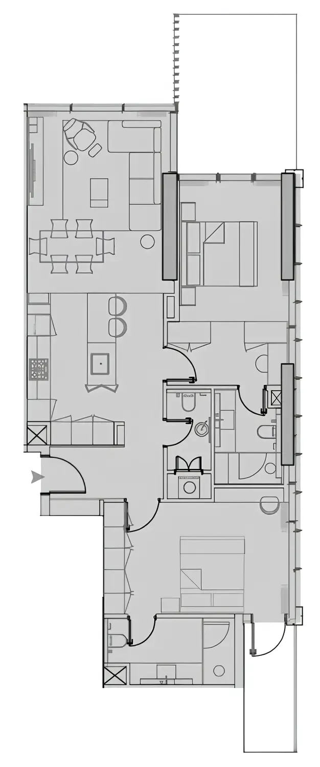 2 bedroom layout