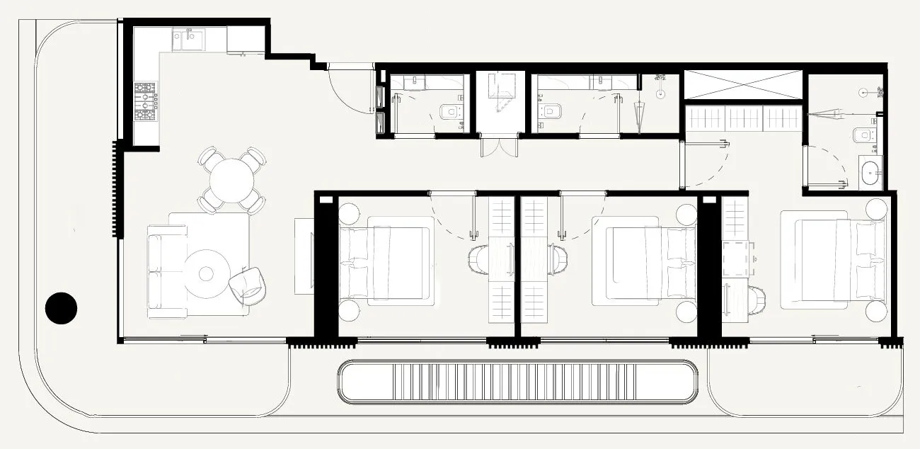 3 bedroom layout