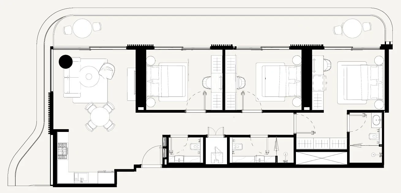3 bedroom layout