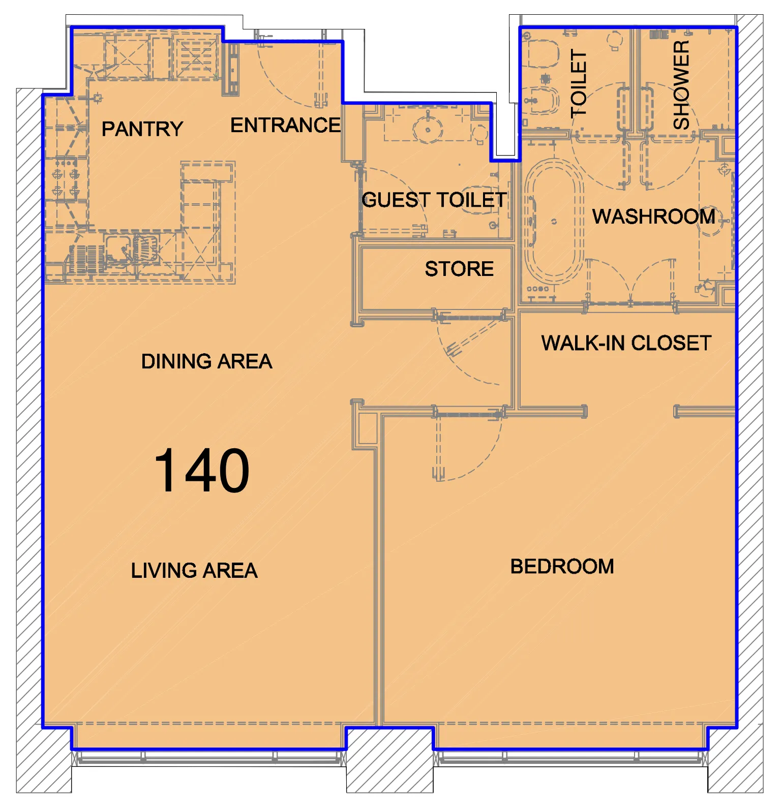1 bedroom layout