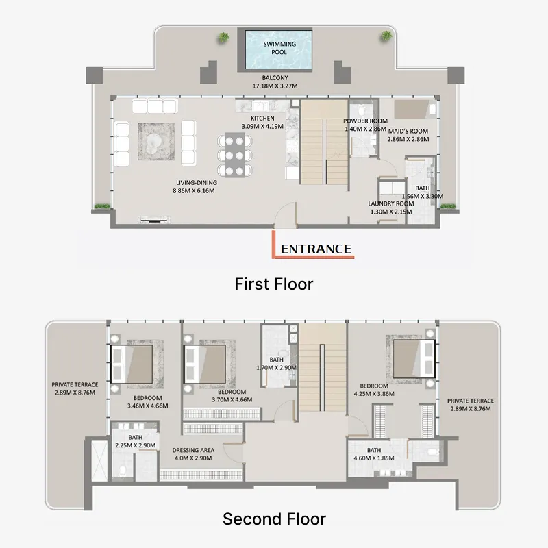 3 bedroom layout