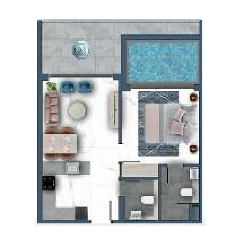 1 bedroom layout