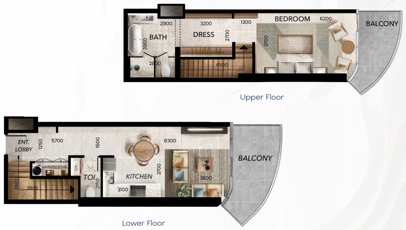 1 bedroom layout