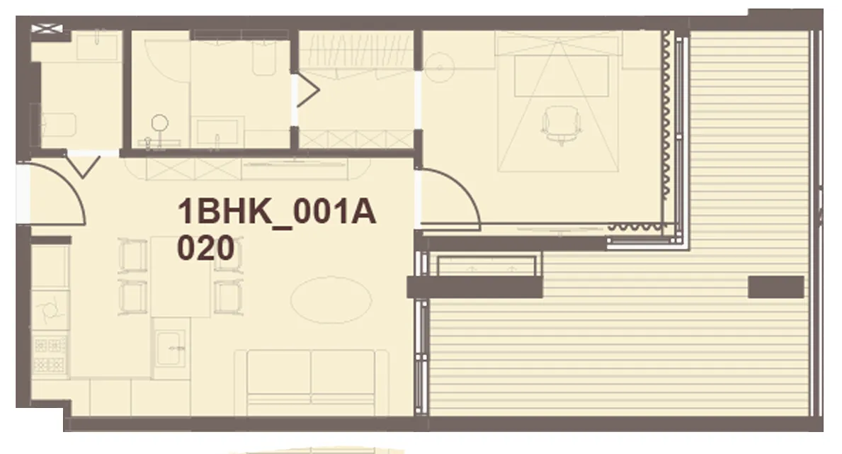 1 bedroom layout