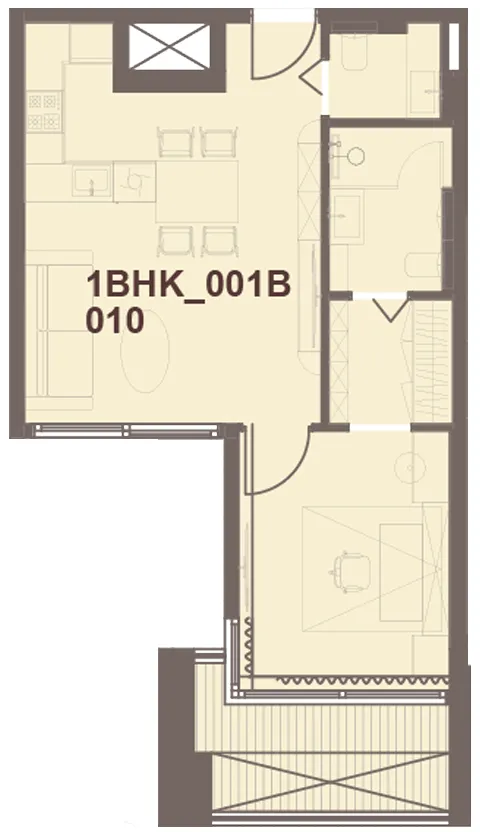 1 bedroom layout