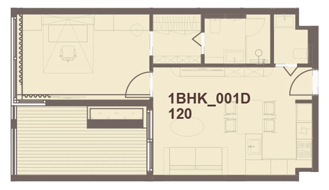 1 bedroom layout