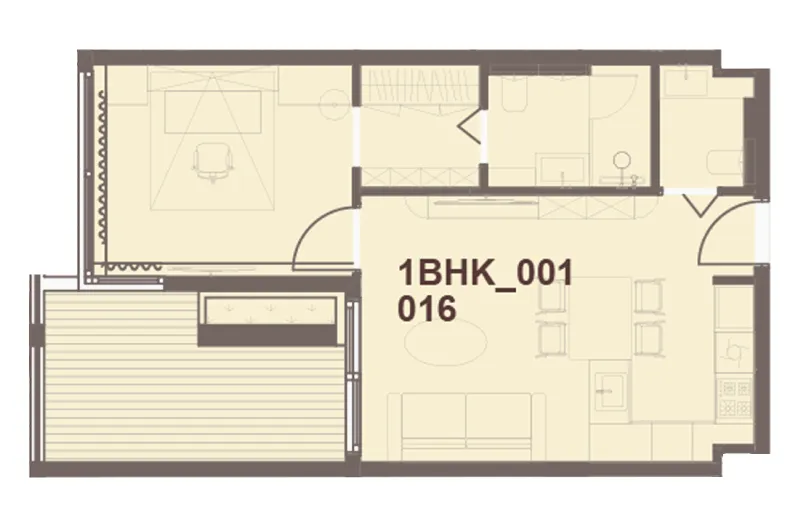 1 bedroom layout