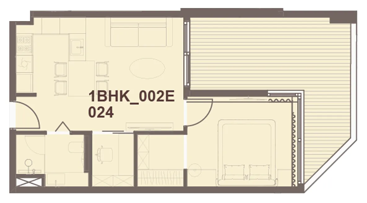 1 bedroom layout