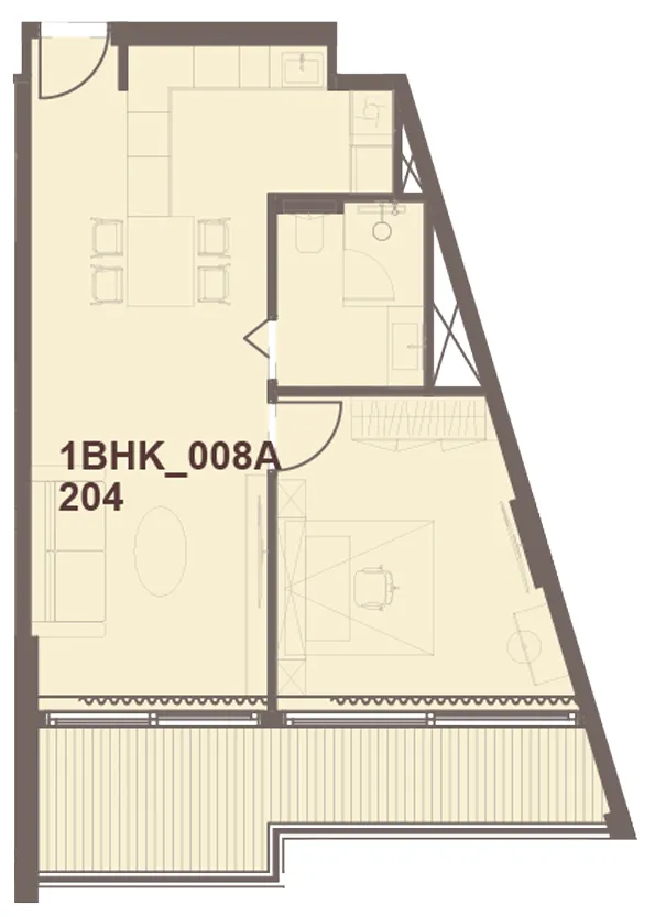 1 bedroom layout