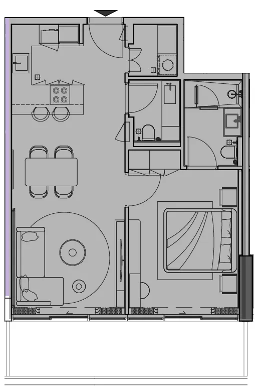 1 bedroom layout
