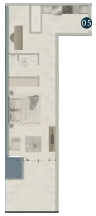 0 bedroom layout