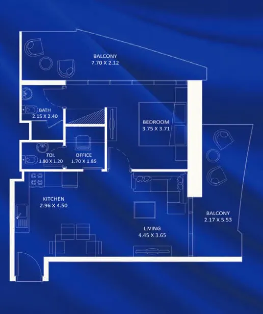 1 bedroom layout