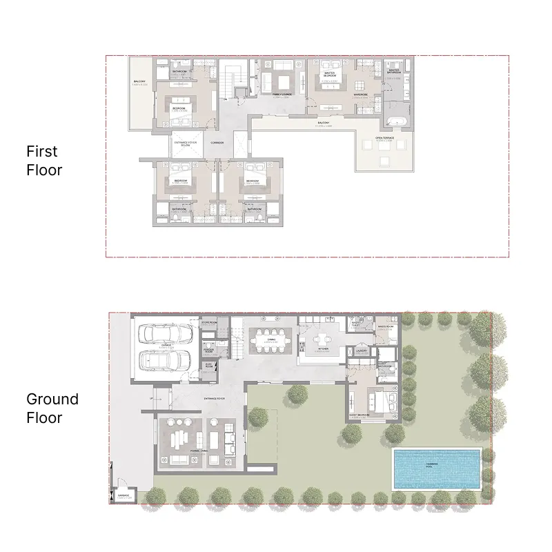 5 bedroom layout