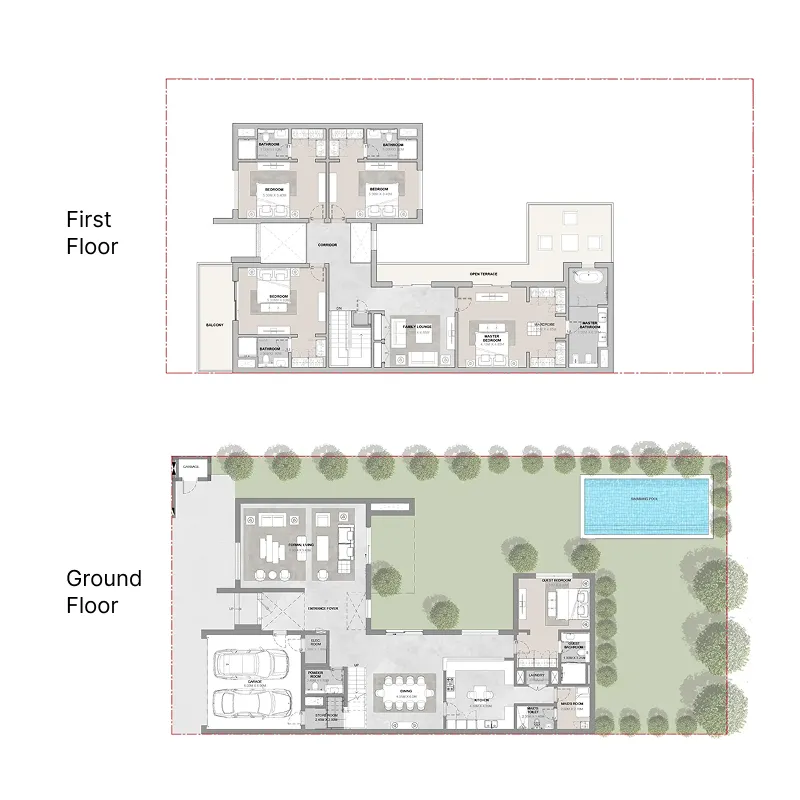 5 bedroom layout