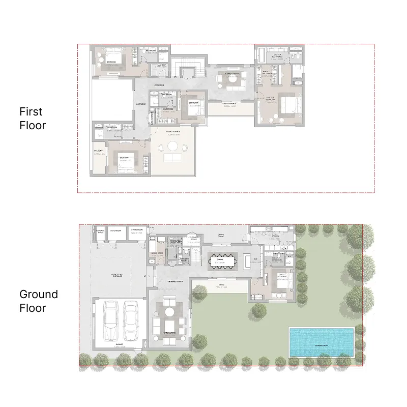 5 bedroom layout