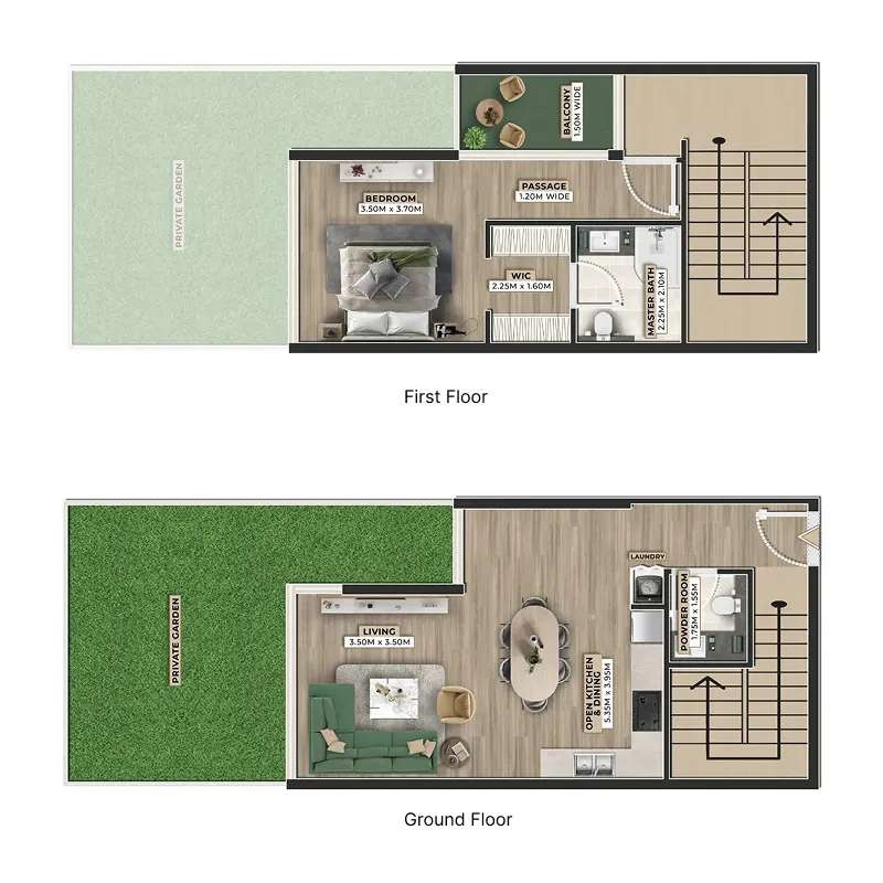 1 bedroom layout