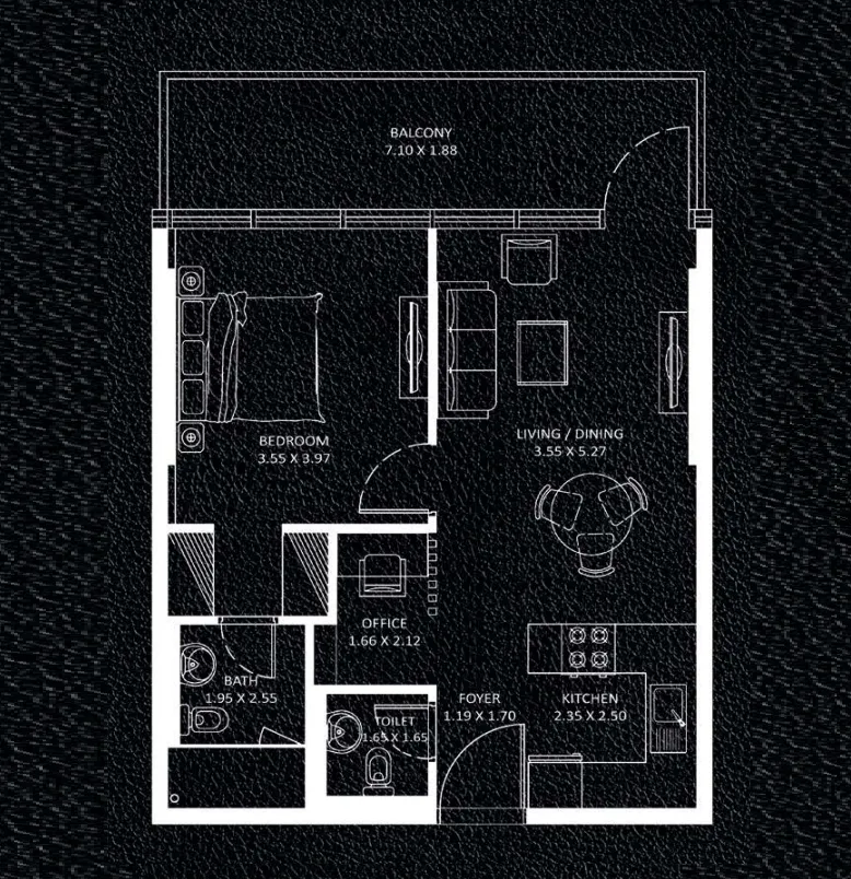 1 bedroom layout