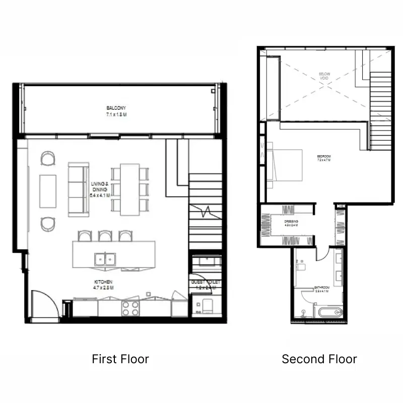 1 bedroom layout
