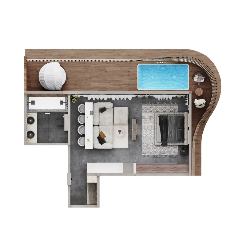 1 bedroom layout