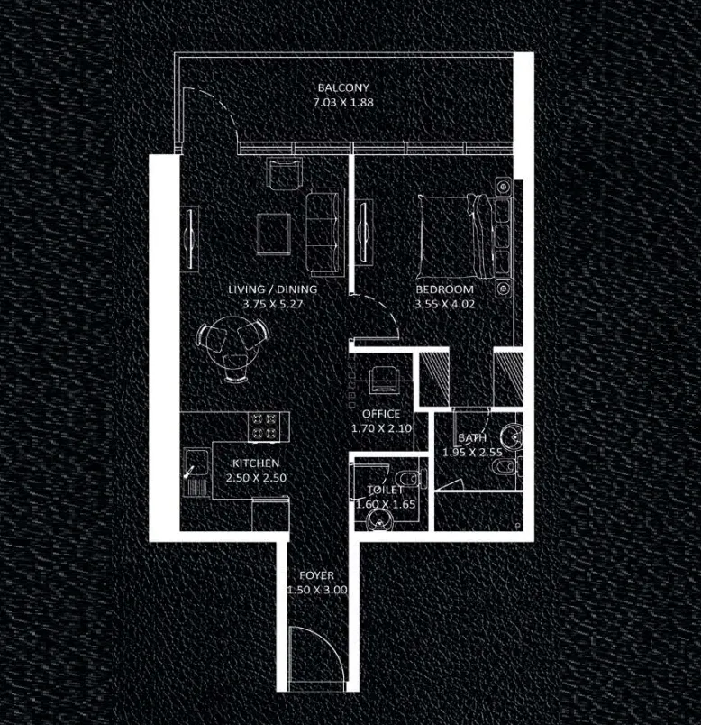 1 bedroom layout