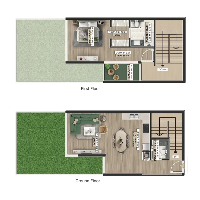 1 bedroom layout