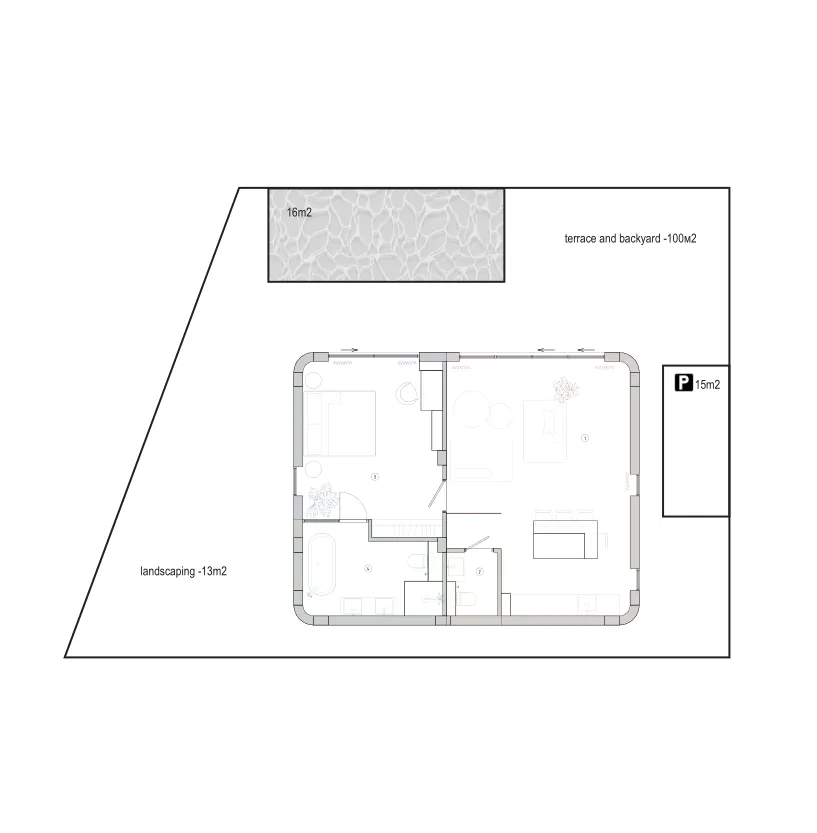 1 bedroom layout