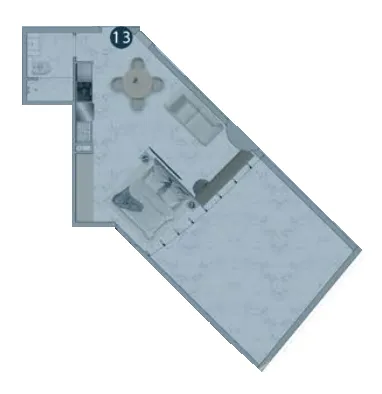 0 bedroom layout