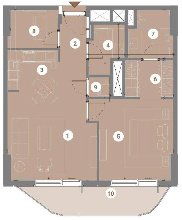 1 bedroom layout