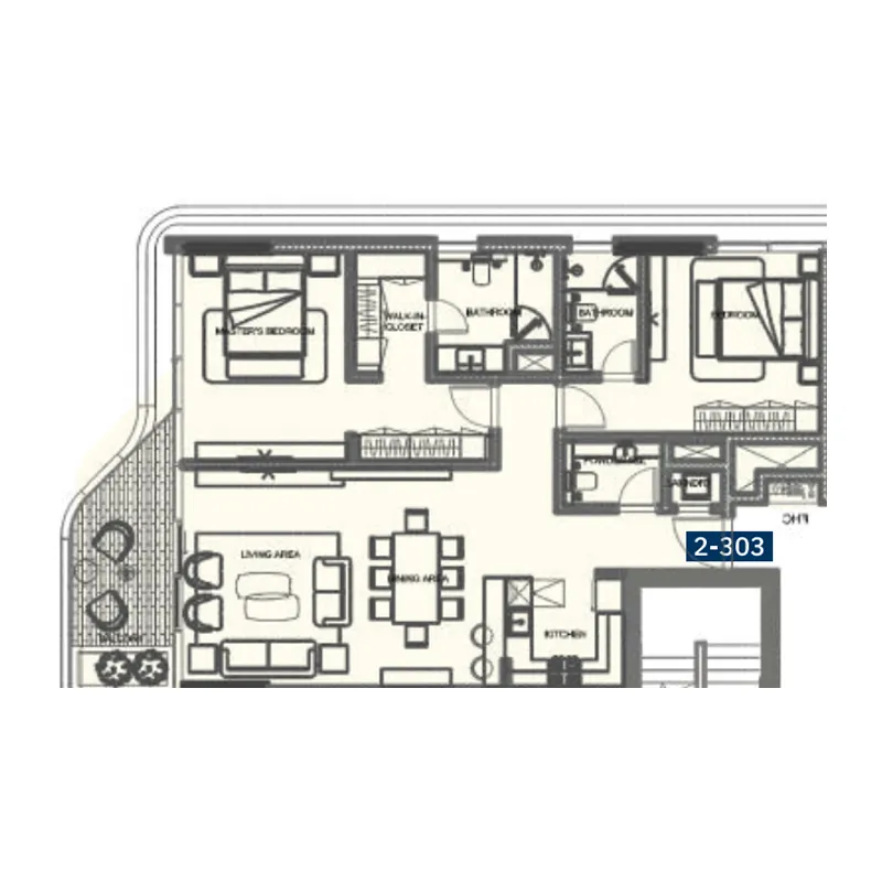 2 bedroom layout