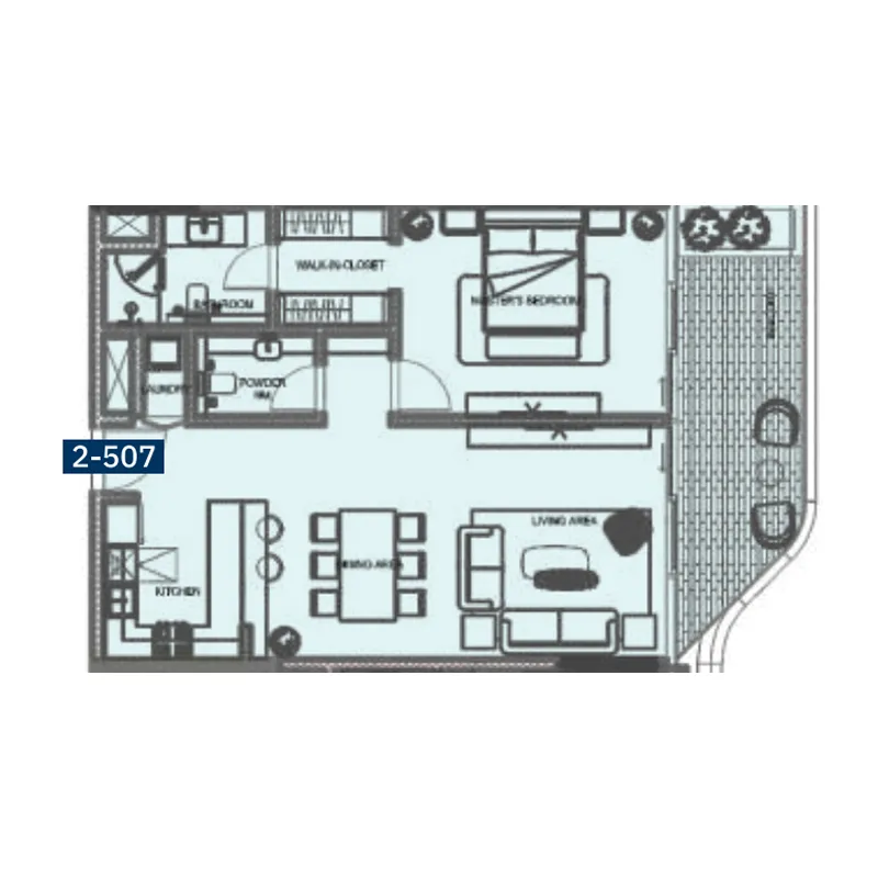1 bedroom layout