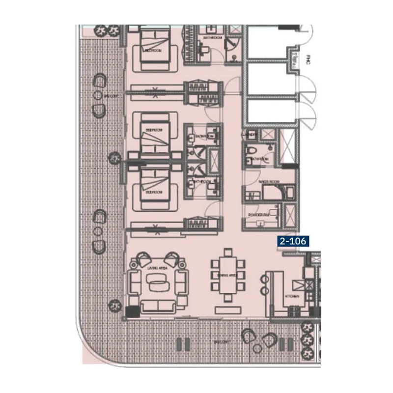 3 bedroom layout