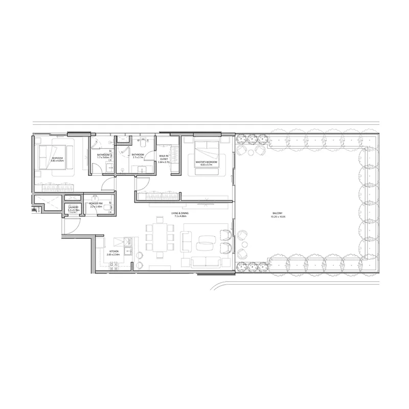 3 bedroom layout