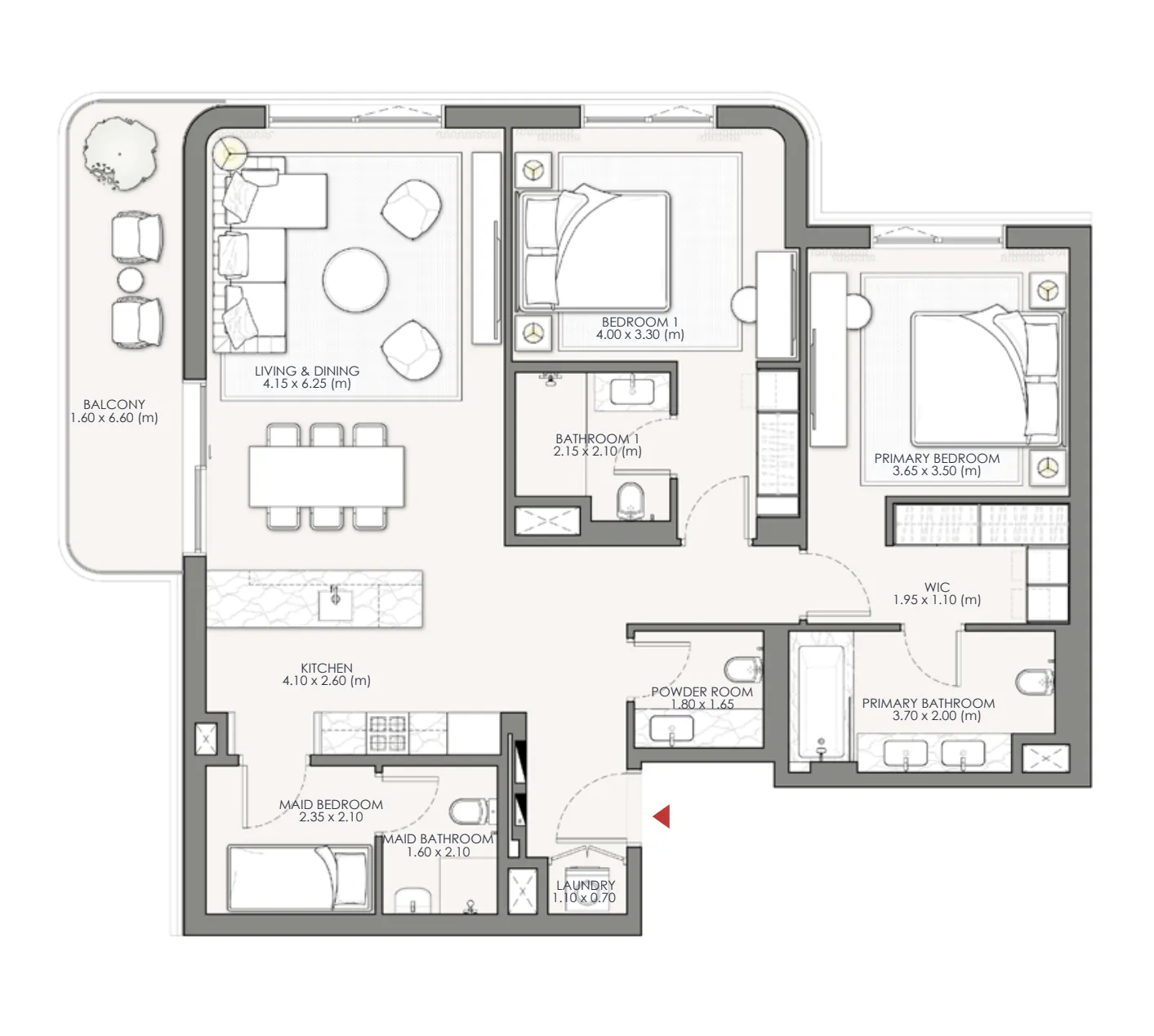 2 bedroom layout